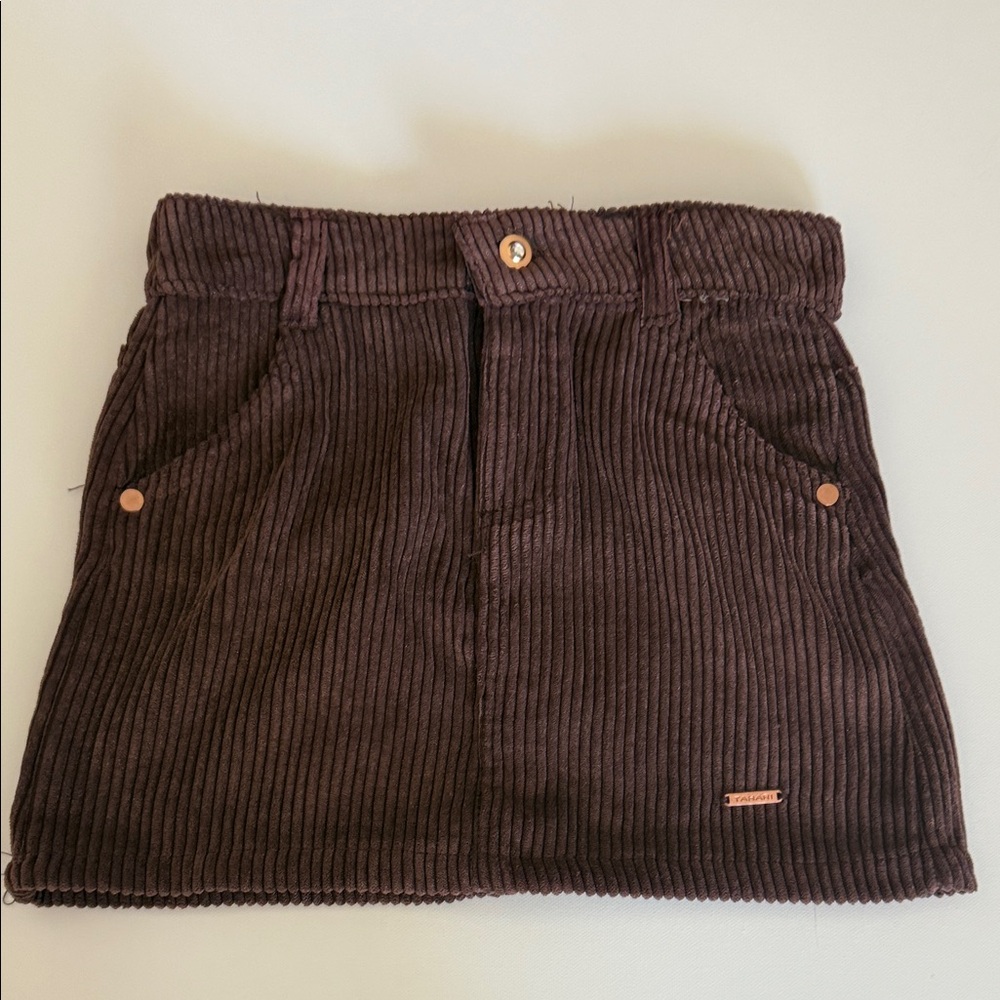 Tahari Brown Corduroy Skirt for Kids - Picture 5 of 7
